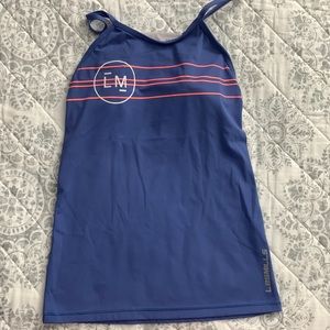 Les Mills strappy tank with built in bra